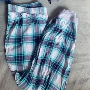 Blue Plaid PJ pants (missing drawstring)